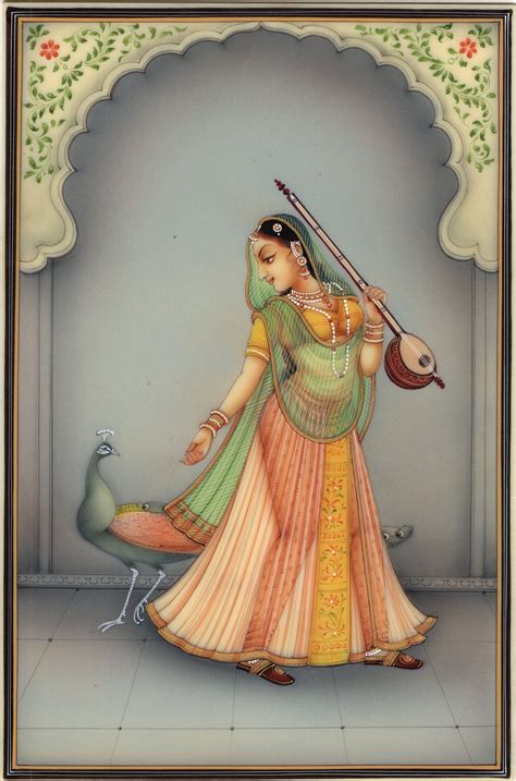 ArtnIndia | Indian women painting, Indian traditional paintings, Mughal paintings