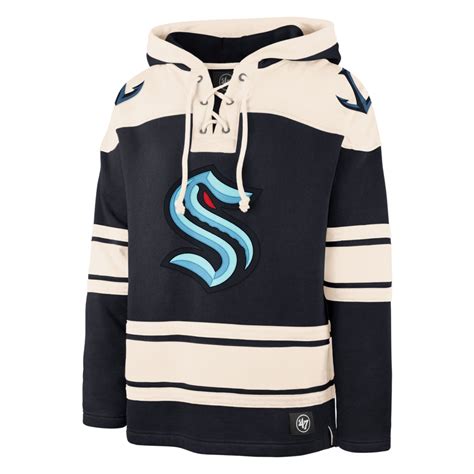 Seattle Kraken NHL '47 Heavyweight Jersey Lacer Hoodie | SportBuff