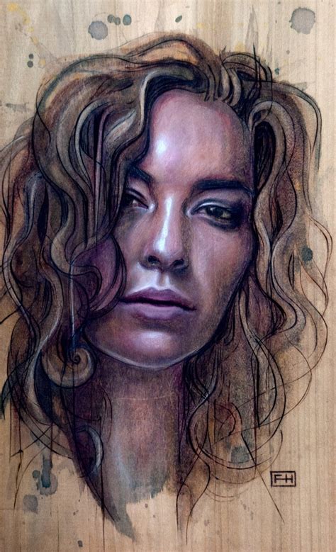 Fay Helfer - Pyrography Art - Sita http://fayhelfer.com/ Article : www ...