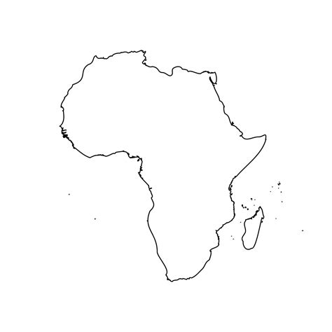 Simple Outline Map Of Africa