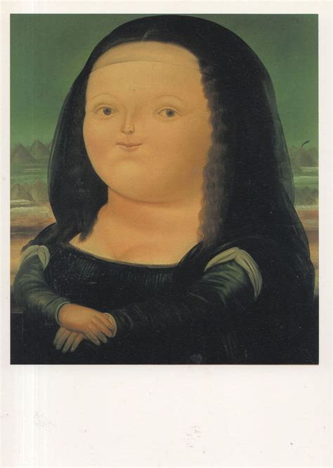 Fernando Botero Mona Lisa Variation Rare Painting Postcard on eBid United States | 217069970