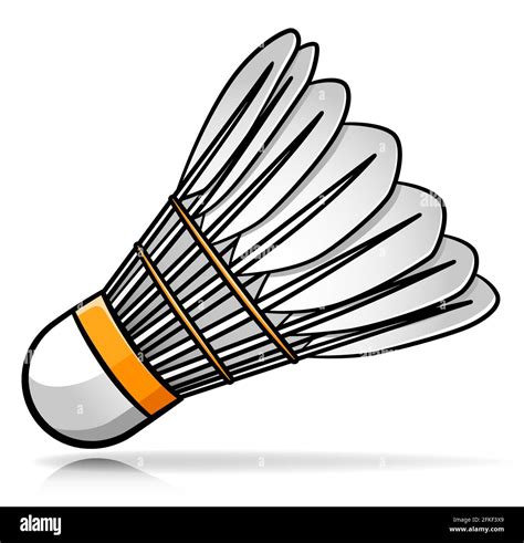 Vector illustration of badminton shuttlecock cartoon design Stock ...