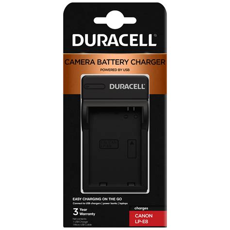 Duracell Charger for Canon LP-E8 Battery