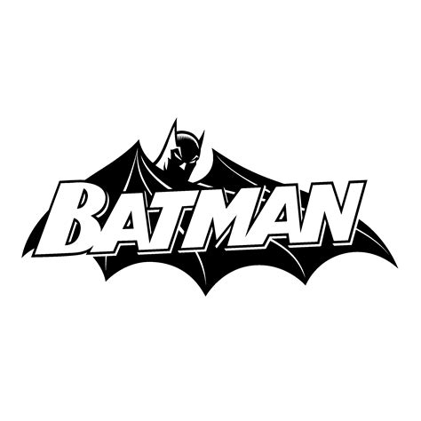 Batman Black And White Comic Logo