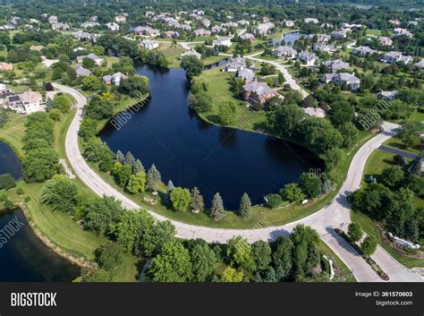 Aerial View Tree-lined Image & Photo (Free Trial) | Bigstock