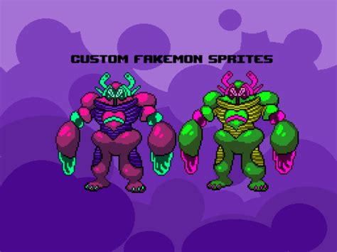 Create custom fakemon or pokémon sprites for your fangame by Nol_graphix | Fiverr