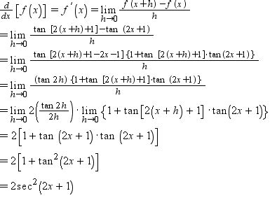 Differentiate the following by using first principle - i) tan (2x + 1) ii) √ tan x iii) - Maths ...