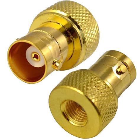 100PCS RF Coaxial Adapter SMA Male to BNC Female RF Connectors Gold Plated-in Connectors from ...