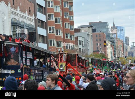 The Red Sox 2018 World Series Championship Duck Boat Parade in Boston's ...