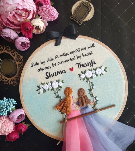 Customized Embroidery Hoop Art | Wonderwheel Store