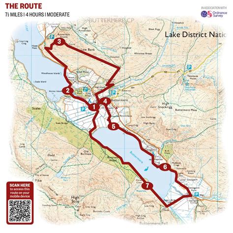 Buttermere map | Lake district national park, Lake district, Lake