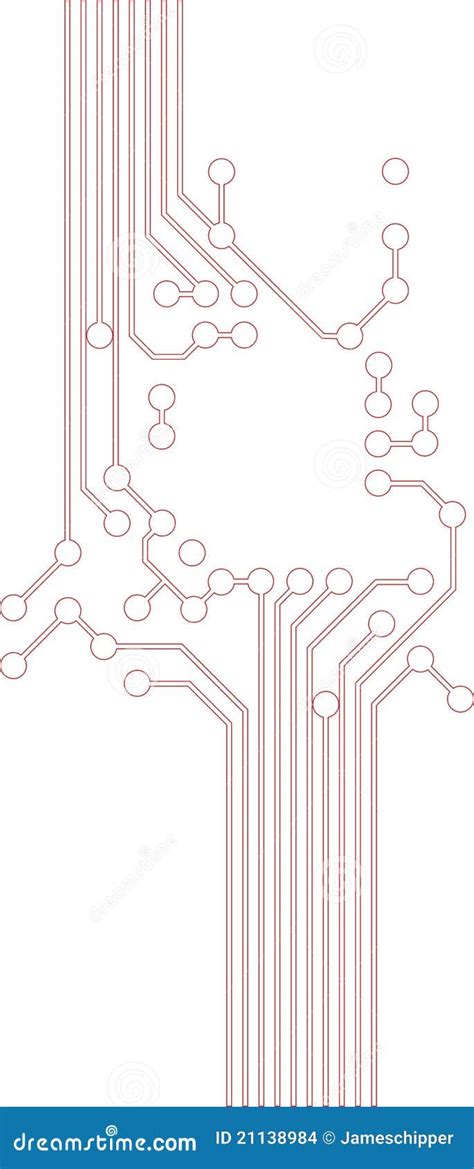 Red Circuit Board Background Stock Vector - Illustration of science, electronics: 21138984