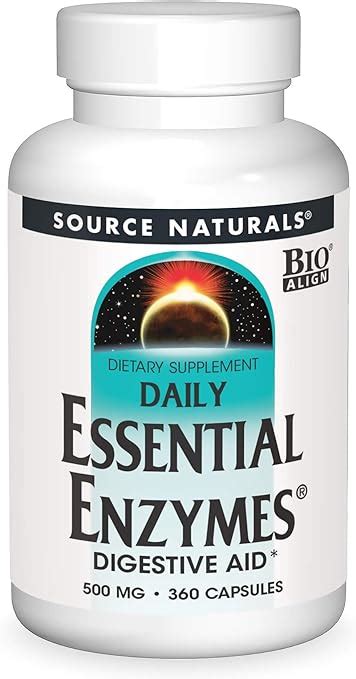 Amazon.com: Source Naturals Essential Enzymes 500mg, Bio-Aligned ...