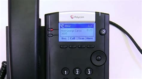 Polycom - VVX 201 Business Media Phone - How to Use Standard Features - YouTube