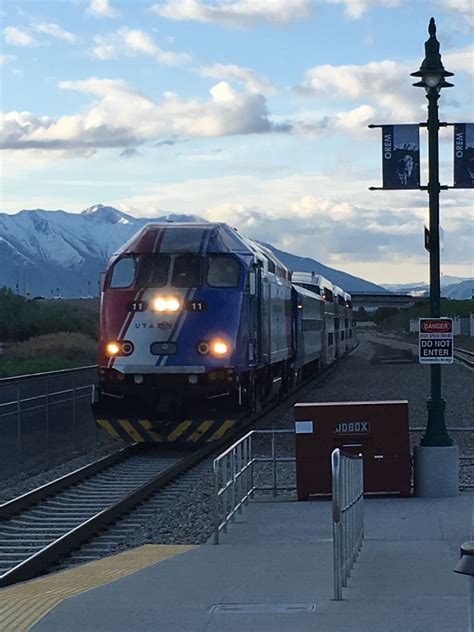 UTA FrontRunner train, northbound at Orem, UT. May 9, 2019 | Train ...