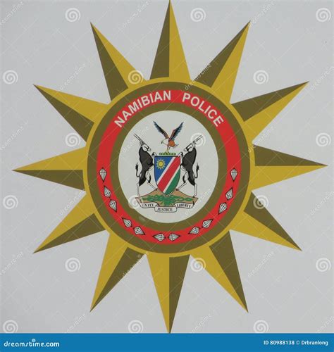 Namibian Police Force Badge Stock Photo - Image of badge, enforcement ...