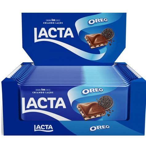 Barra de Chocolate Lacta Oreo ao Leite 90g | Shopee Brasil