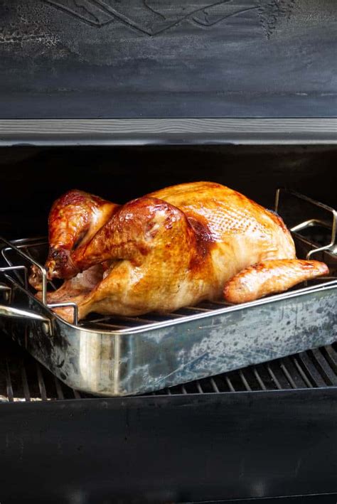 Brown Sugar Bourbon Brined Traeger Smoked Turkey - A License To Grill