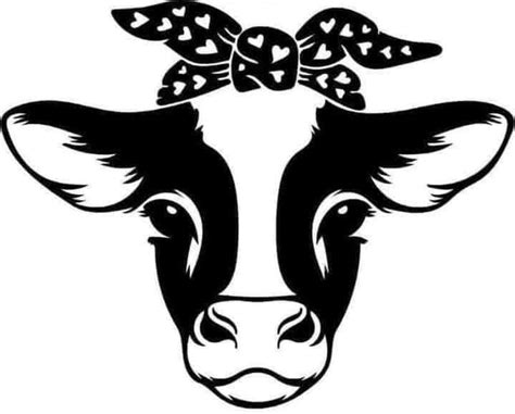 Cute Baby Cow SVG- Calf SVG- Farm Animal SVG- Cow’s Head Stencil | lupon.gov.ph