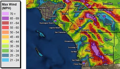 3rd Day of Strong, Hot Santa Ana Winds Forecast - Times of San Diego