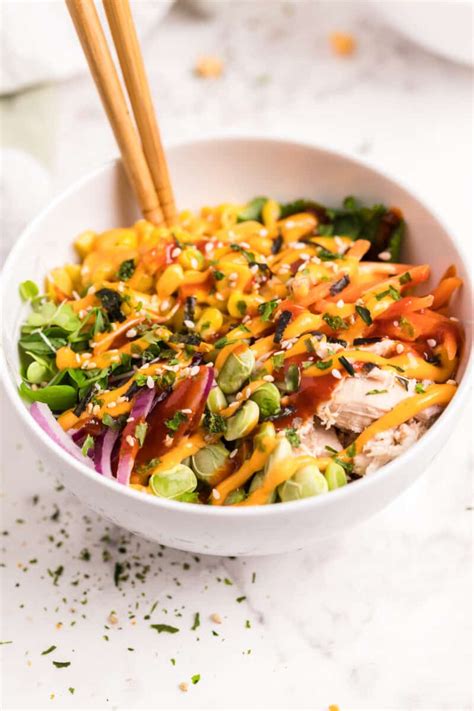 Chicken Poke Bowl - Easy Chicken Recipes