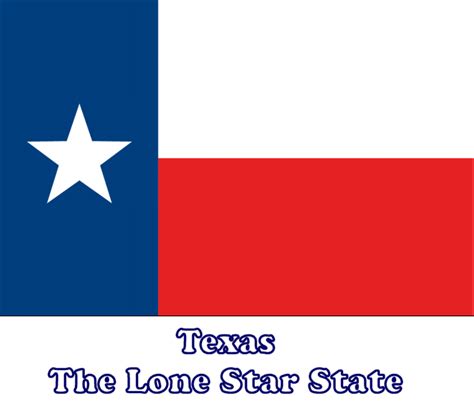 Large, Horizontal, Printable Texas State Flag, from NETSTATE.COM