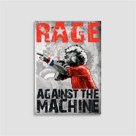 Rage Against the Machine Poster Rage Poster Rage Canvas - Etsy