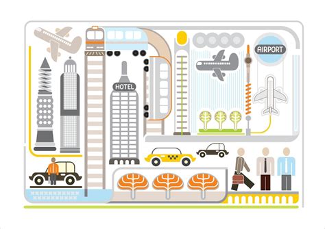 Airport vector illustration 10920137 Vector Art at Vecteezy