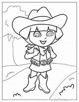 Coloring Dora The Explorer Cartoon sketch template