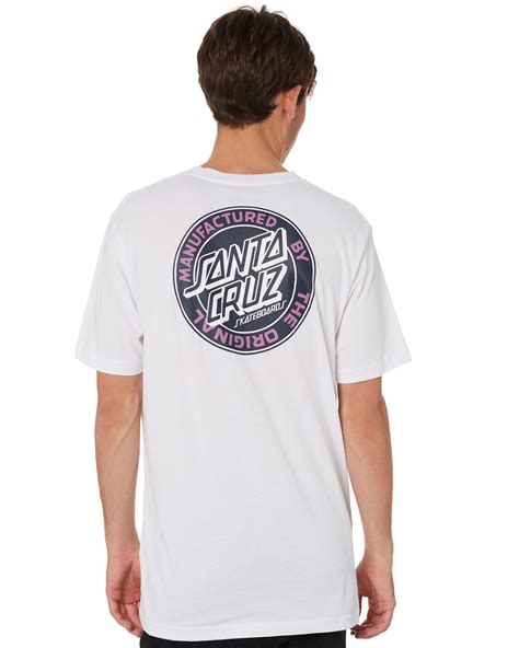 Santa Cruz Original Dot Mens Tee - White | SurfStitch