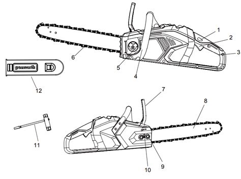 Know Your Chainsaw: Check the Greenworks chainsaw parts diagram - Greenworks Tools Reviews