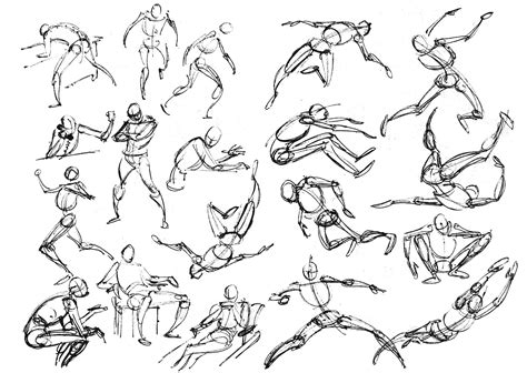 Cool Human Figure Gesture Drawing Ideas - One Level