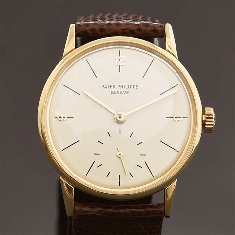 1951 PATEK PHILIPPE Ref. 2494 Vintage Gents 18K Gold Dress Watch – empressissi