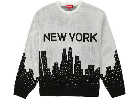 Supreme New York Sweater White - SS20