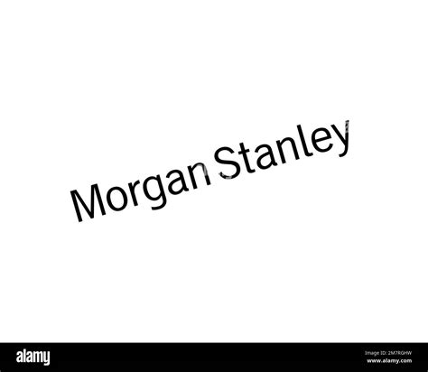 Morgan Stanley, rotated logo, white background Stock Photo - Alamy