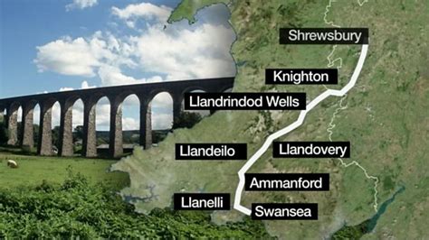 Swansea-Shrewsbury Heart of Wales Line walking route plan - BBC News