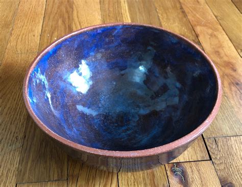 Pottery Bowls Blue Earthenware Bowl Handmade Bowls Bowls | Etsy