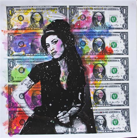 Amy Winehouse Rainbow Money art Sheet by Chris Boyle, 2022 | Print ...