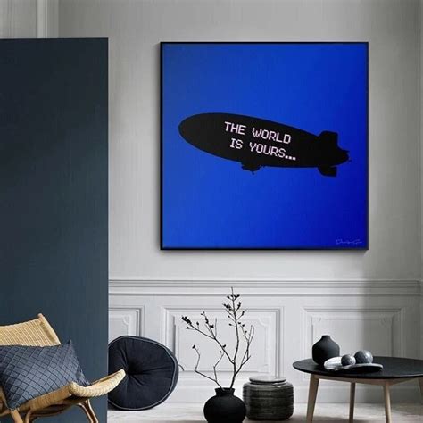 The World is Yours: Scarface Blimp Canvas Print for a Modern - Etsy