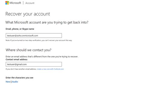 Fill Out The Account Recovery Form In Microsoft 365 | Microsoft 365 Issues