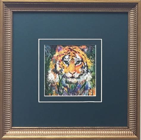 LeRoy Neiman "Portrait of a Tiger" - Newly CUSTOM FRAMED Art Print ...