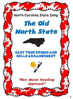 NORTH CAROLINA STATE SONG Easy Chimes & Bells Arrangement THE OLD NORTH STATE