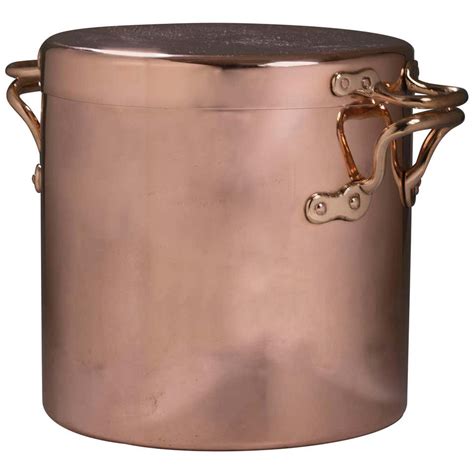 English Copper Cooking Kitchen Stock Pot with Lid, 19th Century For ...