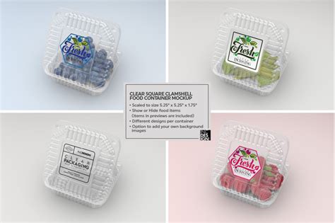 Small Clamshell Packaging Mockup By INC Design Studio | TheHungryJPEG