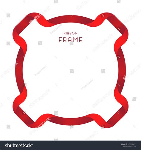 Red Ribbon Border Stock Vector (Royalty Free) 1231189651 | Shutterstock