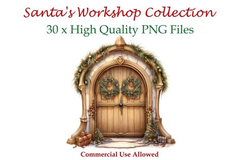 Santa's Workshop Clipart Bundle Graphic by Angelic Intervention Art · Creative Fabrica