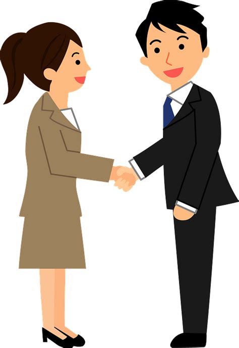 (Pete) Business People are Shaking Hands clipart. Free download transparent .PNG | Creazilla