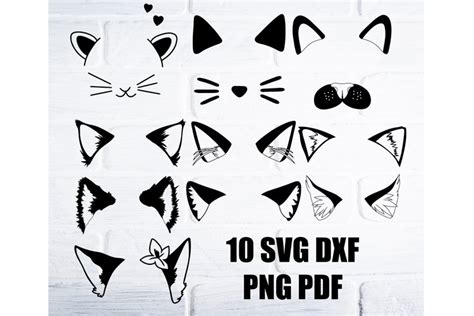 Cat ears svg, cat face svg, cat mom svg, cat ears (1871109)