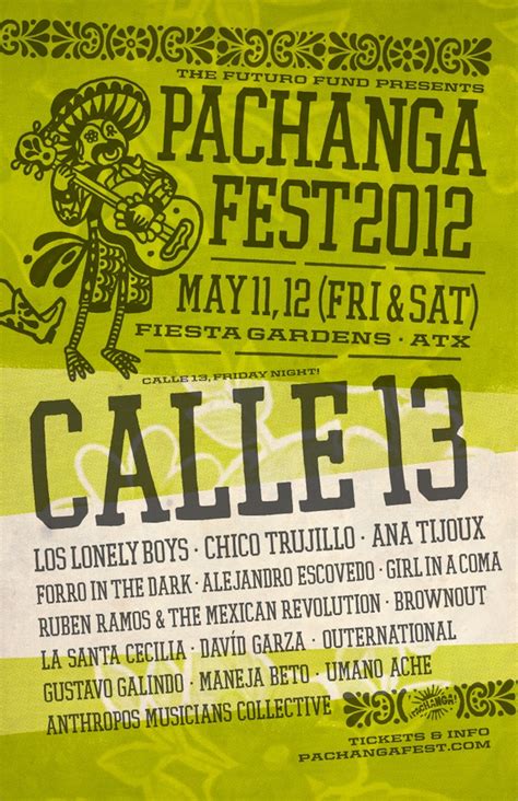 Pachanga Festival 2012 Lineup: Calle 13, Ana Tijoux, Girl In A Coma, etc. | Music, Remezcla ...