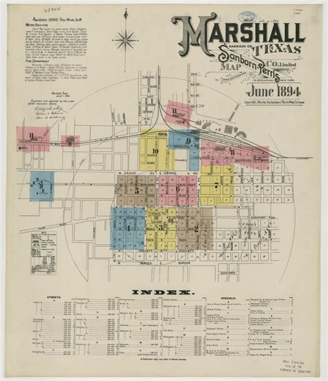 Marshall 1894 Sheet 1 - The Portal to Texas History